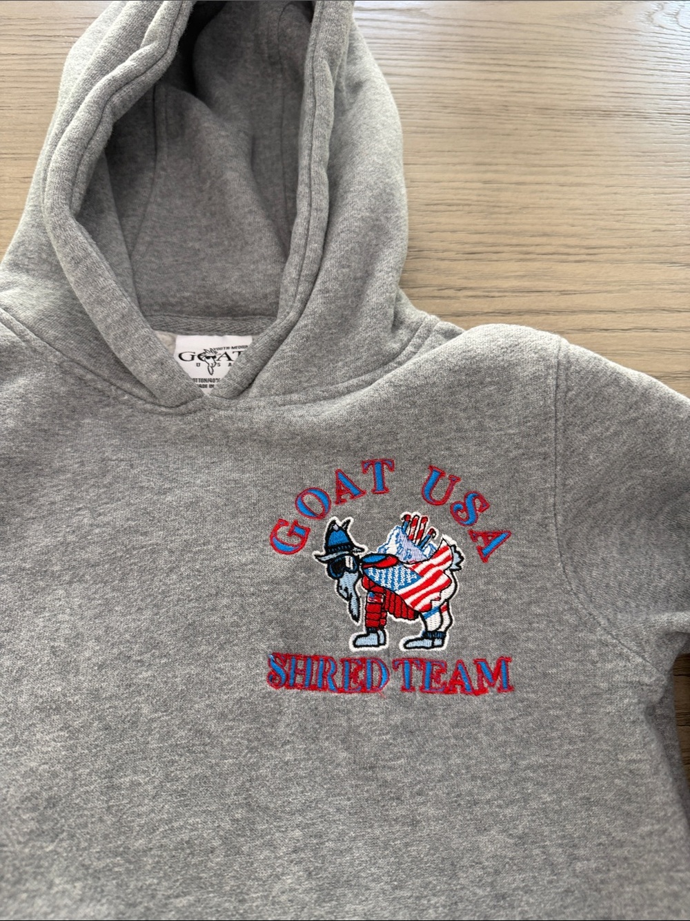 Kids (sz YM) GOAT USA Shred Team Hooded Sweatshirt